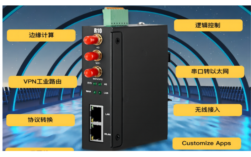 鋇錸技術(shù)4G工業(yè)邊緣計(jì)算路由器R10 支持Modbus轉(zhuǎn)SNMP